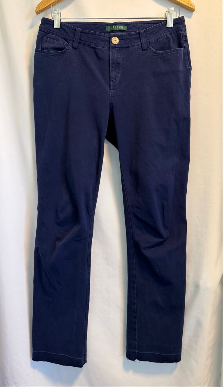 Lauren Ralph Lauren Navy Blue Trousers - Size 6